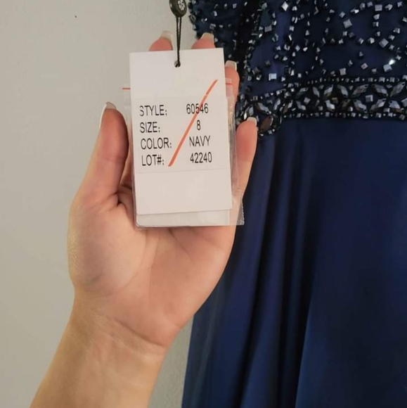 Navy Blue Grad Dress - Picture 6 of 6